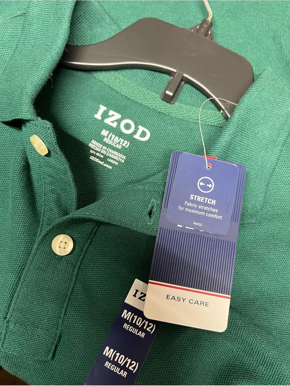 Izod Boys' Hunter Green Polo Shirt